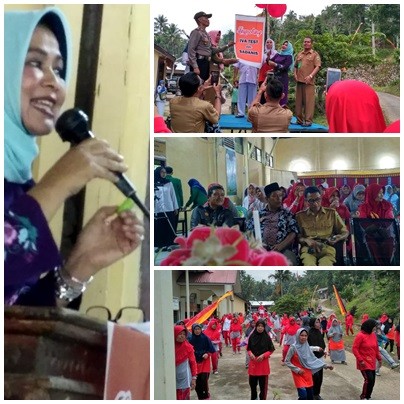 Germas memperingati  hari kanker sedunia dan loncing iva tes dan sadanis kec x koto Diatas