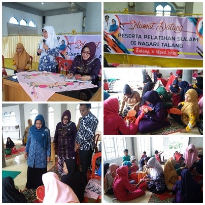 Pelatihan Sulam di Nagari Talang
