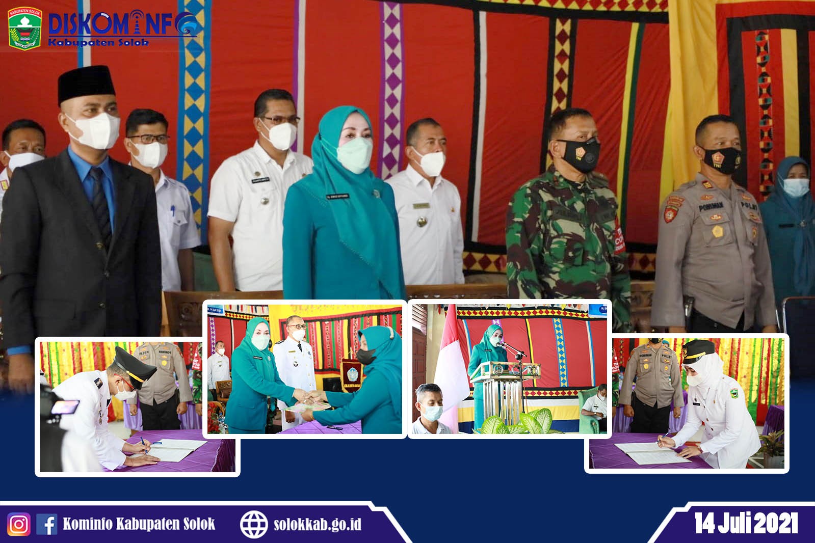 Bupati Apresiasi Pencapaian Gemilang TP-PKK Kabupaten Solok  sebagai Juara Umum  Jambore PKK Tingkat Propinsi Sumbar ke XVIII